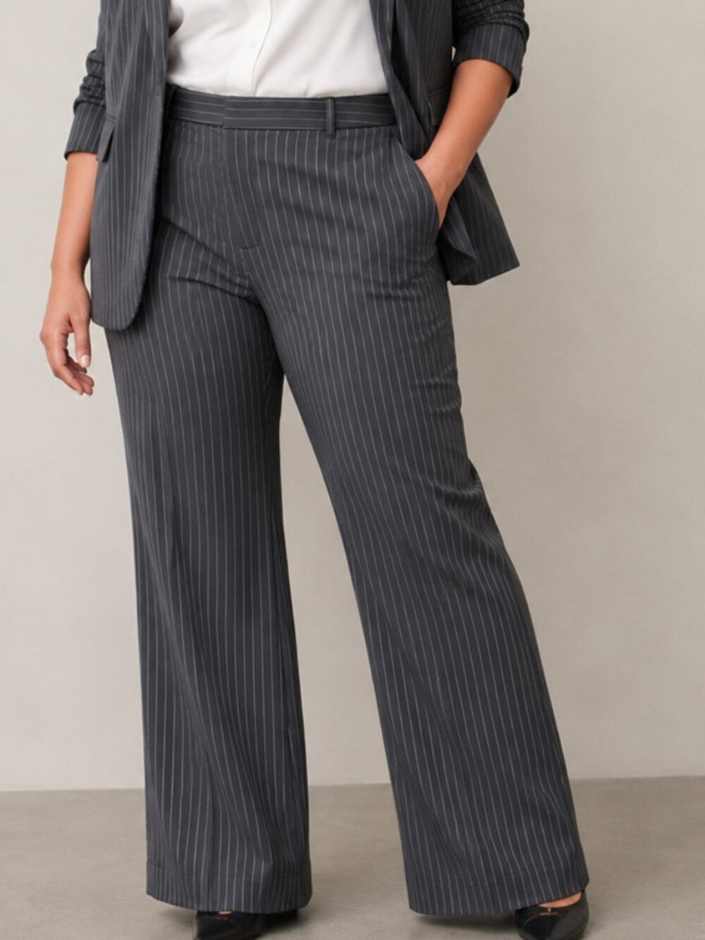 Banana Republic Sculpted Stretch Pinstripe Pants
